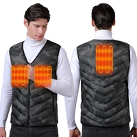 Manteau d'hiver chauffant rechargeable imperméable de haute qualité veste imperméable en plein air gilet coton remplissage fermeture à glissière grande taille