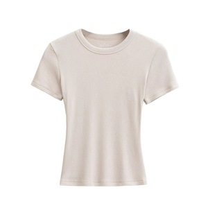 <span class=keywords><strong>T</strong></span>-<span class=keywords><strong>shirt</strong></span> à manches courtes pour <span class=keywords><strong>femme</strong></span>, style é<span class=keywords><strong>t</strong></span>é tendance, coupe ajustée, taille élastique, haut de base amincissant, design <span class=keywords><strong>t</strong></span>-<span class=keywords><strong>shirt</strong></span> - Product Image 2
