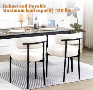 Bán buôn sang trọng giải trí nhà bếp nhà hàng thiết kế tối giản màu cam nhung ghế ăn - Product Image 5