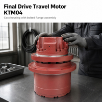 Motor Penggerak Final Drive KTM02 untuk Excavator Mini Lovol FR18 9-Bolt M10 140mm Hydraulic Track Motor Assy 17.2kg