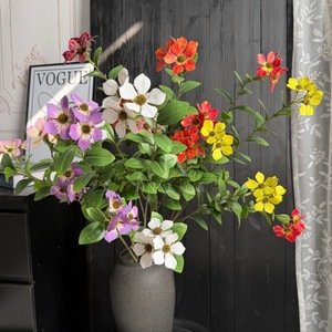 ดอกไม้ประดิษฐ์มู่จินซี กิ่งเดี่ยว สำหรับตกแต่งงานแต่งงาน สีชมพู ม่วง ส้ม ขาว แดง ม่วงแดง เหลือง - Product Image 5