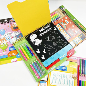 Thiết kế cổ phiếu trẻ em 3 trong trong cuốn sách hoạt động/pad bao gồm trẻ em bình thường màu trang, nghệ thuật giấy thủy tinh, nghệ thuật đầu. - Product Image 6