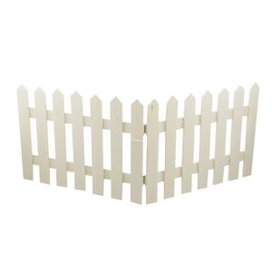 CLÔTURE EN BOIS BLANC 80X29.5CM - Product Image 1