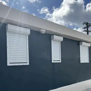 Neue Art Sicherheit automatische Hurricane Resistant Rollläden Fenster Designs