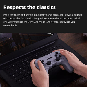 จอยสติ๊กไร้สาย8bitdo Pro 2คอนโทรลเลอร์ BT สำหรับ Nintendo SWITCH PC <span class=keywords><strong>MacOS</strong></span> Android & Steam เข้ากันได้กับ nintend SWITCH - Product Image 4