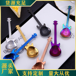 304 stainless steel <b>spoon</b>, guitar <b>spoon</b>, coffee stirring <b>spoon</b>, ice bar <b>spoon</b>, music bar <b>spoon</b>, mug <b>spoon</b> - Product Image 1