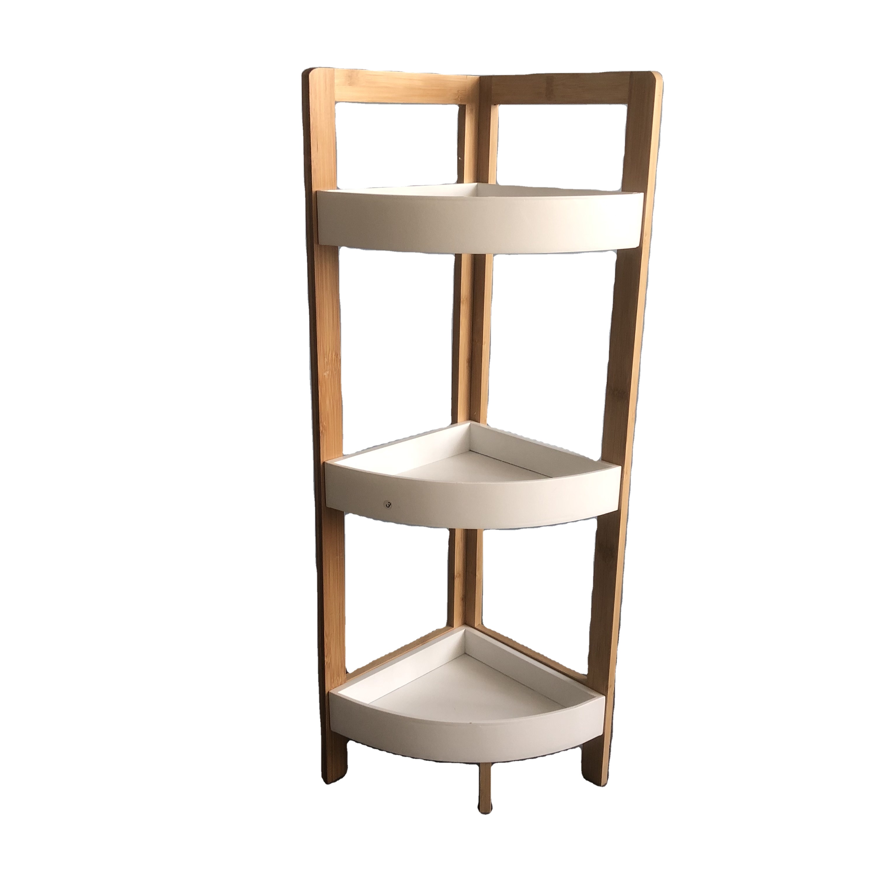 Set Di 3 Mensole Angolari A Parete In Legno Massello Rustico - Scaffali Galleggianti A Ventola Per Soggiorno, Cucina, Bagno