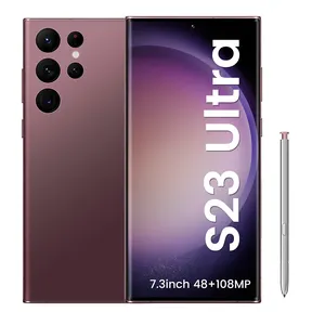 베스트 셀러 스마트 폰 S23 울트라 16gb + 1tb 버전 듀얼 심 나노 원래 잠금 해제 휴대폰 7.2 인치 모바일