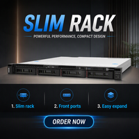 Serveur en rack Lenovo ThinkSystem SR250 V2 1U, processeur Xeon E-2300, serveur GPU Edge pour les PME