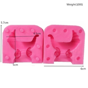 Lixsun 3D cochecito de bebé molde de silicona para pastel <span class=keywords><strong>Fondant</strong></span> Chocolate molde herramientas para hornear - Product Image 4