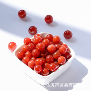 Yiwu Stone Beads <b>Red</b> Agate Round Loose Beads For <b>Bracelet</b> Making 7A High Quality Natural Stone DIY Jewelry Components - Product Image 2
