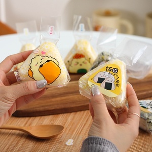 Bolsas triangulares de embalaje de rollos de arroz Bolsa de microondas de grado alimenticio para <span class=keywords><strong>sushi</strong></span> con impresión encantadora - Product Image 6