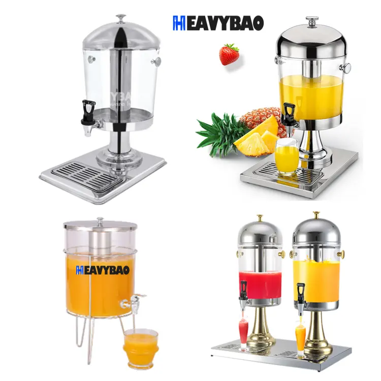 Heavybao Stainless Steel GN PAN Chafing Dish Buffet Ware Barrel Beer Mini Beverage Cold Drink Juice Dispenser