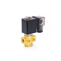Vanne solénoïde de commande à 2 voies en laiton YPU série 2,5 mm d'orifice, tuyau de 1/4, 12V/24V/110V/220V, pression de 16 bars, gaz, normalement ouverte 1/8