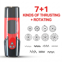 Godemiché vibrant automatique pour homme, rotatif et télescopique, 7 modes, rechargeable par USB, en TPE, vente en gros OEM, jouet sexuel
