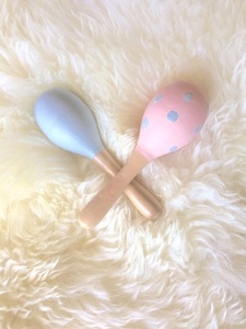 מפעל אספקת זול עץ תינוק מוסיקלי צעצוע יד Maracas