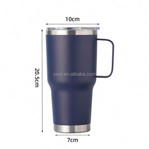 แก้วน้ำสแตนเลสเคลือบสีฝุ่นแบบกำหนดเองสำหรับขายส่ง แก้วกาแฟเก็บความร้อนสองชั้น ฝาปิดแบบประหยัดพลังงาน เก็บอุณหภูมิได้นาน 12-24 ชั่วโมง - Product Image 3