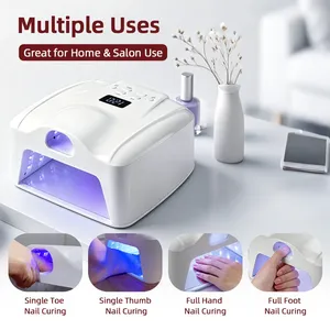 เครื่องอบเล็บแบบเดี่ยวสำหรับนิ้วเดียวหรือทั้งมือ  อบเจลเล็บแห้งเร็ว  ไฟ LED  พร้อมเซ็นเซอร์อัตโนมัติ  หลอดไฟคู่ - Product Image 1