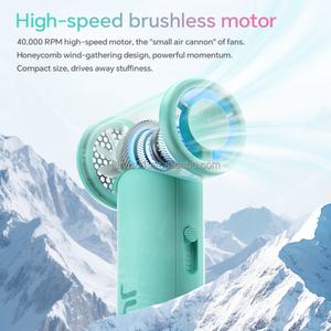 Ventilateur portable miniature à main, 3 vitesses, rechargeable avec lumière, pour voiture, voyage, extérieur, maison, hôtel, pour la maison et l'extérieur - Product Image 6