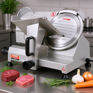 Rebanadora de carne eléctrica Vevor de 8 pulgadas con cuchilla de acero al carbono y grosor ajustable para uso doméstico y comercial - Product Image 2