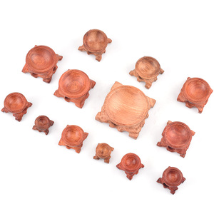 水晶球展示架批发20-65毫米圆木底座家居装饰 - Product Image 5