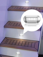 Lumière de courtoisie oblongue 12V 1W LED pour bateau marin étanche en acier inoxydable pont escalier lumières éclairage intérieur
