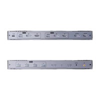 Commutateur KVM HDMI 2.1 en métal Hardrock avec USB 3.0 pour 2 entrées et 2 sorties, prend en charge 8K 60Hz, comprend une télécommande