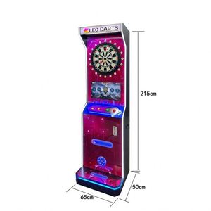 เครื่องเล่นเกมปาลูกดอกอิเล็กทรอนิกส์ Leo Darts Arcade พร้อมไฟ LED สีสันสดใส อุปกรณ์ความบันเทิงแบบอินเทอร์แอคทีฟ ใช้เหรียญ  หน้าจอดิจิตอล - Product Image 2