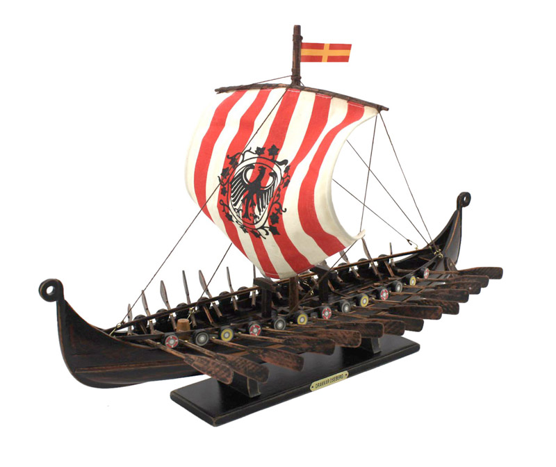 Toptan ahşap DRAKKAR OSEBERG Viking gemi modeli denizcilik