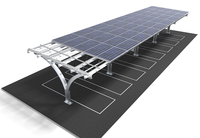 Structure de carport solaire commercial pour parking, service de conception de projets en prévente, cadre modulaire, support OEM, surface anodisée, 60M/S