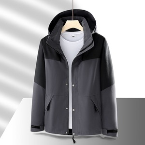 Chaqueta Impermeable y Cortavientos Unisex de Manga Larga con Capucha para Senderismo y Trabajo en Wuhan - Product Image 4