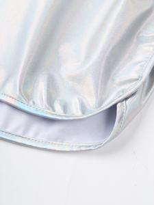 Pantalones Cortos Metálicos para Hombre, Estilo Booty Shorts, para Discoteca, Yoga, Fitness, Gimnasia - Product Image 3