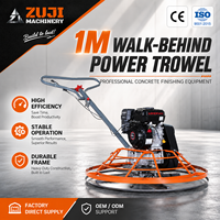 ZUJI ZJ100 Finitionneuse de bordure en béton à essence 150 tr/min Profondeur de travail 8-10 cm Boîte de vitesses à charge lourde Truelle de lissage de bord en ciment