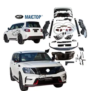 适用于Niss Patrol y61 Nismo 2016-2020车身套件的MAICTOP汽车配件改款前后保险杠车身套件