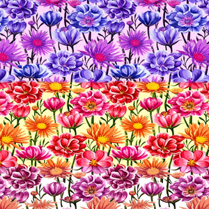 Tissu satiné en coton biologique léger et écologique à imprimé floral pivoine baroque, satiné de qualité supérieure et brillant - Product Image 1