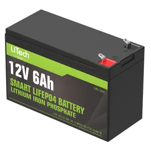 Batterie LiTech OEM 6Ah 8Ah 12Ah 15Ah 18Ah 12V LiFePO4 pour batteries plomb-acide/gel/AGM