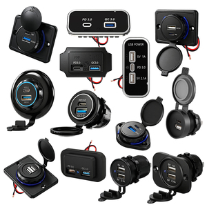 Presa di Corrente <span class=keywords><strong>12</strong></span>-24V Caricatore Rapido a 3 Porte USB Accessori <span class=keywords><strong>per</strong></span> Sedili Autobus PD3.0 Type-C <span class=keywords><strong>Caricabatterie</strong></span> USB da <span class=keywords><strong>Auto</strong></span> <span class=keywords><strong>12</strong></span> 24V USB C - Product Image 2