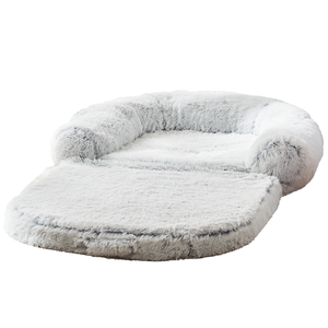 Cama de Lujo para Perros de Espuma Viscoelástica con Diseño Moderno y Patrón Sólido, Esponja Bouclé, Extraíble, Lavable, Tamaño Humano, para Todas las Estaciones, Empacada - Product Image 4