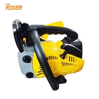 NOKER Gergaji Mesin Industri Silinder Tunggal Bensin 25CC Gergaji Mesin Pemotong Pohon Gas Mini