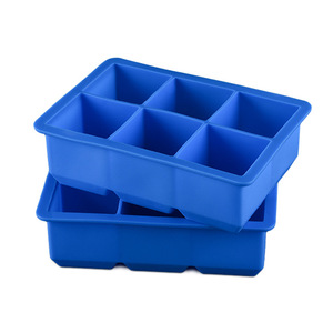 Moules à glaçons en silicone avec 6 cavités, grands glaçons carrés, pour cocktails, glaçons en cubes géants pour <span class=keywords><strong>whisky</strong></span> - Product Image 3