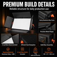 Panneau lumineux en aluminium 130W à puissance constante avec fonctionnement silencieux de style OLED pour la création de contenu de stations de télévision et les présentations d'entreprise