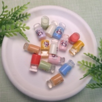 100 Uds. Miniaturas de Comida para Casa de Muñecas, Mini Botellas de Leche Simuladas para Bebidas de Supermercado, Accesorios de Juguete para Muñecas