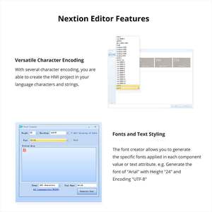หน้าจอ LCD รุ่นพื้นฐาน NEXTION ขนาด 2.4" 2.8" 3.2" 3.5" HMI TFT อัจฉริยะ 5V พร้อมหน้าจอสัมผัสแบบ Resistive  หน้าจอแสดงผลแบบ Free Debug รุ่น L137 - Product Image 4