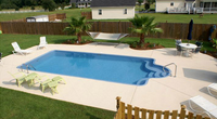 Piscine modulaire moderne de 8m piscine creusée en fibre de verre pour villa