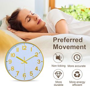 Wholesale Cheap Modern Simple Style <b>Wall</b> <b>Clock</b> Home Decoration and Round Plastic <b>Wall</b> <b>Clock</b> for Living Room - Product Image 4