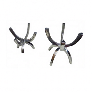 Support de spécimen griffe en métal cristal minéral pierre nickelé/plaqué or décoration de la maison petite et grande taille disponible - Product Image 1
