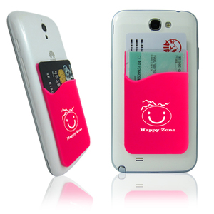 กระเป๋าใส่บัตรโทรศัพท์มือถือแบบซิลิโคนพิมพ์ลายตามสั่ง ติดด้วยตัวเอง - Product Image 2