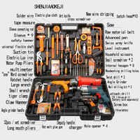 Outil de menuiserie Tournevis Set Couteau Réparations Kit D'outils Dans UNE Valise Pour La Maison À La Main Boîtes À Outils Instruments
