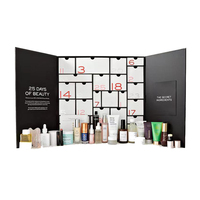 Cosmétiques de Noël OMT 24 Dates Calendrier de l'Avent Emballage cadeau mystère Boîte en papier rigide avec matériaux recyclés