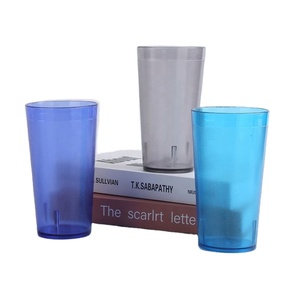 Gobelets classiques en plastique SAN écologiques sans BPA de qualité alimentaire de 13,5 oz, étanches, empilables, personnalisables avec logo couleur - Product Image 2